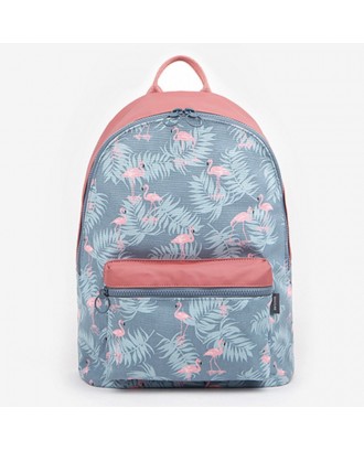 Large Capacity Waterproof Outdoor Bag Travel Simple Leisure Backpack - Light Blue