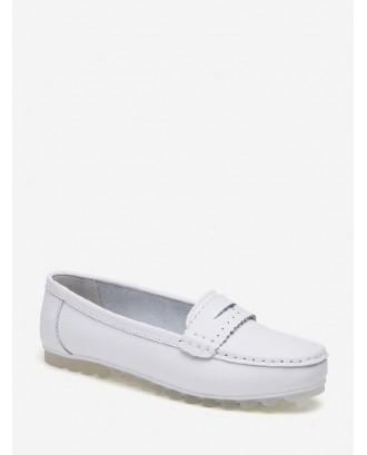 Comfortable Slip On Flat Nurse Shoes - White Eu 38