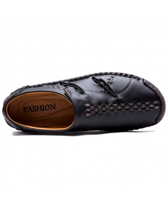 Men Stylish Flat Shoes Slip-on Comfortable - Black Eu 39