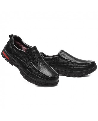 Men Shoes Plus Velvet Warm Casual Shoes - Black B Style Black With Velvet 46