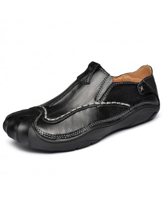 Male Genuine Leather Wearable Casual Shoes - Black Eu 44