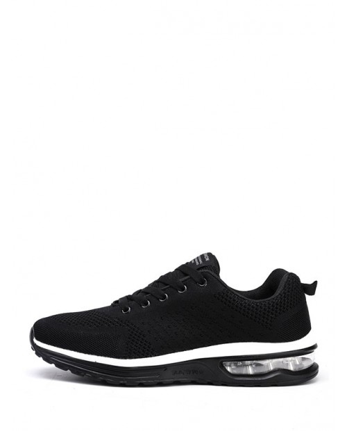 Lace-up Breathable Casual Sport Sneakers - Black Eu 42
