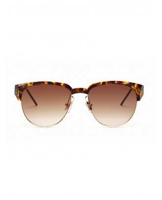 Vintage Leopard Club Round sunglasses - Light Brown